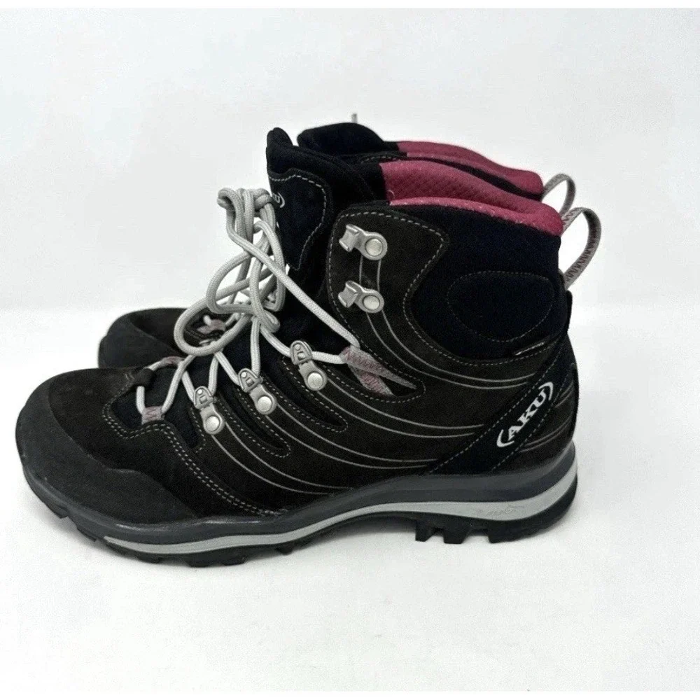 AKU‎ Womens Alterra GTX Waterproof Hiking Boots Women's Size 9M Black Pink